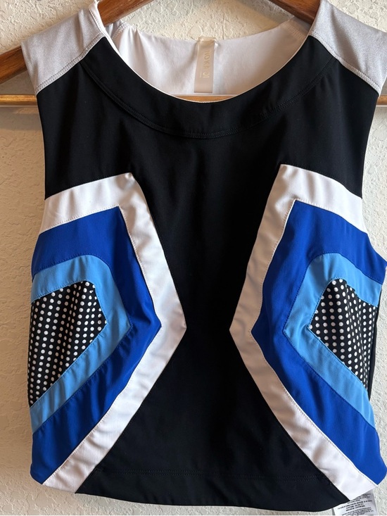 Colorblock Black & Blue Sleeveless Top